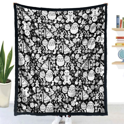 Motif Noël à plat (150 × 127 cm)